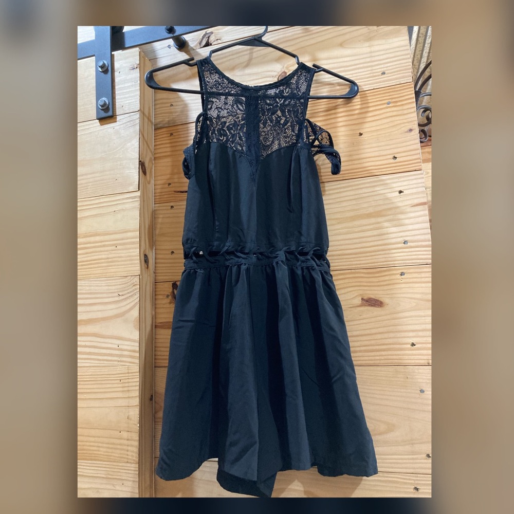 Black lace Romper